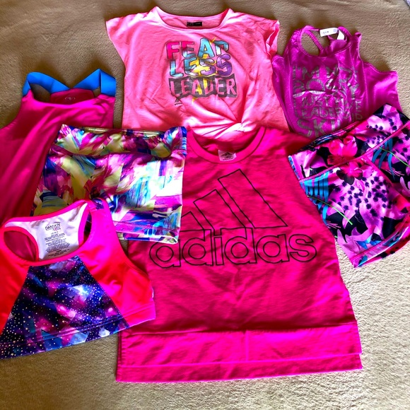 7 piece girl bundle sport training clothes 10/12